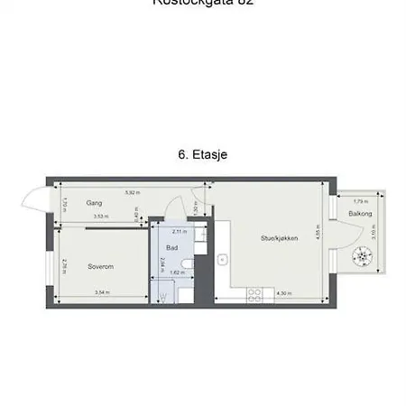 New 1 Bedroom With Balcony 오슬로